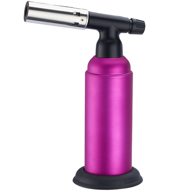 último caso de la compañía sobre Soplete de butano cocina recargable doble fuego ajustable cocina antorcha Flambing postres Creme Brulee BBQ